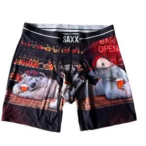1 Saxx Men's Underwear Mesh Volt Boxer Brief Size M Bar Open